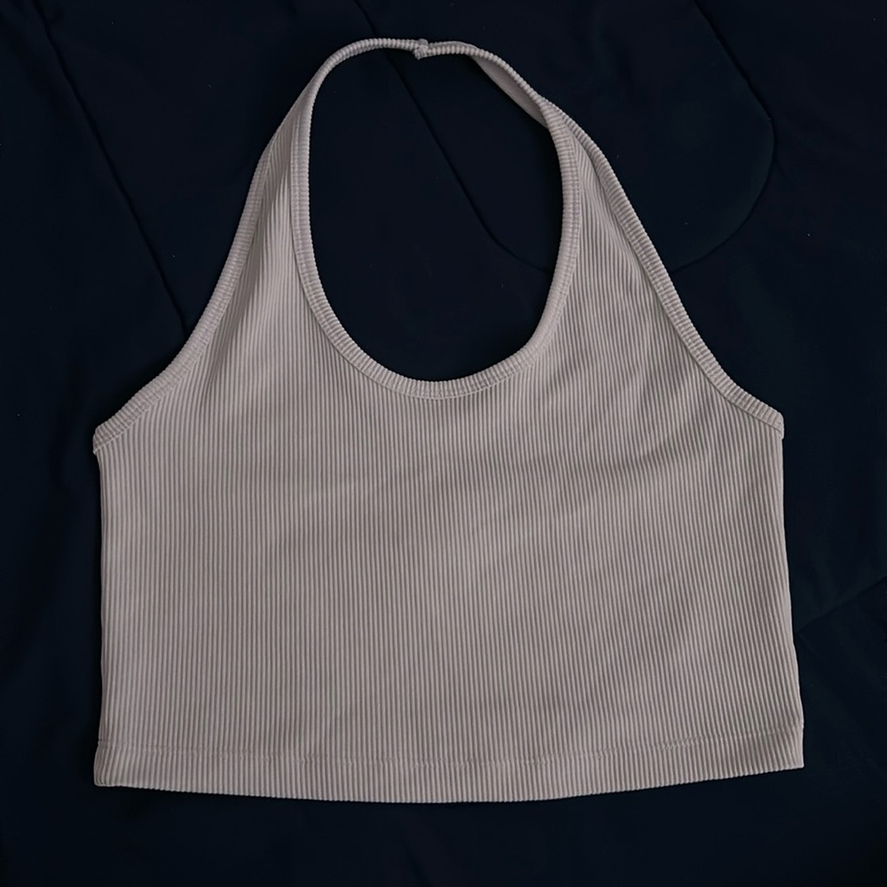 White Halter Neck Top from H&M